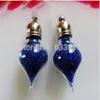 100pieces water drop shape glass vial pendant glass pendant charms mini wishing bottle handmade fashion jewelry findings294c