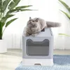 Huisdier Toilet Ondersteek Anti Splash Katten Kattenbak Kat Hond Lade Met Schep Kitten Schoon Toilette Thuis Plastic Zand levert Grooming276I