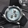 Orologi da polso da uomo Nuovi orologi da uomo Diametro 48 mm Orologio al quarzo con tutti i quadranti NAVITIMER 1884 Orologio cronografo di marca di lusso superiore Cintura in acciaio Moda uomo BREI