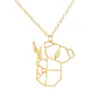 Ожерелья с подвесками, 10 шт./лот, модное ожерелье с оригами, коала, ювелирные изделия, милый подарок для ребенка для влюбленных