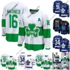 Auston Matthews Maglia da hockey St. Pats Patricks Day 2024 Maple Leafs Tyler Bertuzzi Mitchell Marner Max Domi John Tavares Toronto Ryan Reaves John Klingberg Toronto