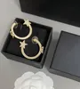 Mode Hoop Ohrring Farbe Diamant Buchstabe Messing Material Luxus Ohrringe Ohrstecker Frauen Hochzeit Party Designer Schmuck Hohe Qualität mit Box