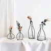 New Style Retro Iron Line Flowers Vase Metal Plant Holder Modern Solid Home Decor Nordic Styles Iron Vase255S