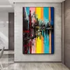 Abstract Oil Prints On Canvas Building Posters Canvas Painting Wall Art For Living Room Modern Home Decor Landscape Pictures286O