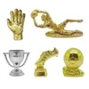 Golden Boot Top Soccer Award Mini Model La Liga World Football Metal Trophy Gloves Keychain Fans Souvenir Gift 240228