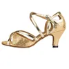 Buty konfigurowalne 736 Dance Eliisha Obcina Pasek Otwarty palec balowy salsa latynoska gold gold 82863