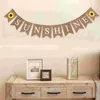 Party Decoration Sunflower Printing Birthday Swallowtail Banner Christmas Halloween