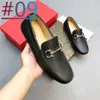 26 ModelloGenuine Leather Designer Uomo Scarpe casual Luxury Brand New Mens Mocassini Mocassini Traspirante Slip on Viola Verde Arancione Scarpe da guida Plus Size 38-46