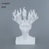 Man Head Ceramic Vase Home Decor Tabletop Vase映画フィギュアアートデザイナーCreative1800