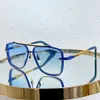 HOCHWERTIGE Designer-Sonnenbrille für Männer und Frauen, Sommer, klassischer Metallstil, 121, Anti-Ultraviolett, Retro-Platte, quadratisch, voller Rahmen, modische Brillen, zufällige Box