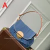 Sunset Bag 27CM Designer Handtas Hoge kwaliteit 10A Spiegelkwaliteit Denim Blauwe Schoudertas Designer Vrouw Met Doos L264