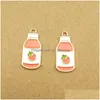 Charms 10st Emalj Stberry Cherry Bottle Charm för smycken Making Earring Pendant Necklace Armband Accessories Diy Craft Supplies Dhlim