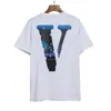 VLONE T-shirt Big "V" TsgirtMen's / Women's Couples Casual Fashion Trend High Street Loose HIP-HOP100% Cotton Printed Round Neck Shirt US SIZE S-XL 1550