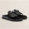 Neue Sommerdesigner Männer Damen Empire Sandals Schuhe Modelade Leder Palladium Plattiert Buckle Beach Rabatt Herren Pantetten