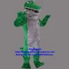 Mascot Costumes Green Crocodile Alligator Mascot Costume Adult Cartoon Character Outfit Suit Nursery School Attract Popularity Zx911