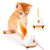 Katzenspielzeug mit automatischem Sensor, interaktiv, intelligenter Roboter, elektronischer Feder-Teaser, selbstspielendes, wiederaufladbares USB-Kätzchenspielzeug für Haustiere 240229