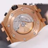 Montre à quartz Athleisure AP Epic Royal Oak Offshore Series 26470 pour homme en or rose - Machines automatiques - Montre de sport de luxe suisse - Diamètre 42 mm