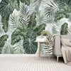 カスタムPO 3D壁画の壁紙熱帯植物の葉の壁の装飾絵画寝室リビングルームテレビ背景フレスコ壁カバー316n