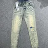 Jeans Púrpura Diseñador Tamaño Hombres Mujeres Púrpuras Marca Jeans Pantalones Rectos Streetwear Pantalones De Mezclilla Moda Multicolor Punk Pantalón Para Hombre Hiphop Jeans 956