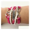 Bedelarmbanden Mtilayer Wikkelarmband Geïnspireerd Levensboom Liefde Hart Geloof Infinity Voor Vrouwen Kinderen Mode-sieraden Drop Delivery Dhxhn