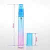 Bunte nachfüllbare Sprühflaschen 4 ml 8 ml Mini tragbare Farbverlauf tragbare Glas Parfüm Duftflasche leere Kosmetikbehälter für Iiik