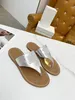 Designer de luxe glisse Sandale Classic Fashion Ladies Beach Slipper Sandale Flat Summer Lady THNIPS FLIPS FEMMES FEMMES 35-41