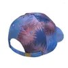 Berretti da baseball con foglie colorate tie-dye Berretto da baseball Protezione solare per esterni Hip Hop per visiera Snapback Drop