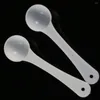 Measuring Tools 50pcs 1g White Plastic Portable Spoon Gram Milk Coffee Kitchen Gadgets Food Baking Powder