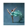 Ballet Dancer Misty Copeland Målning Poster Print Home Decor inramad eller oramamad Popaper Material270y