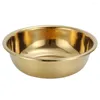 Dinnerware Sets Stainless Steel Basin Thickened Kitchen Bath Household Vegetable Wash (gold) Mixing Bowls Round Big For Large Extra Metal