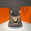 Handgjorda designer Luxury Elephant Gray Versatile One Shoulder Crossbody Väskor 2024 Ny äkta läder högkvalitativ väska