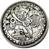HB45 Hobo Morgan Dollar skull zombie skeleton Copy Coins Brass Craft Ornaments home decoration accessories2714