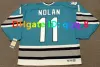 Custom Hockey Jersey hommes femmes jeunes San Jose''sharks''hockey Jersey Jonathan Cheechoo Evgeni Nabokov Joe Thornton Doug Wilson Ed Belfour Patrick Marleau Granato Taille