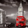 Direktförsäljning Londonbuss med Big Ben CityScape Home Wall Decor Canvas Picture Art Unframed Landscape HD Print målning Arts253h