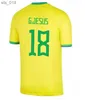 Fans toppar 2024 Brasils jr. Soccer Jersey Brasil National Team P.Coutinho Home Kids Kit L.Paqueta Pele Marcelo Football Shirt Uniformh240312