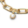 925 Argento 2024 Nuovo 14K Placcato Oro Sunshine Power Medaglia Fascino Fit Originale PAN Me Bracciale Gioielli FAI DA TE Regalo delle Donne Spedizione Gratuita