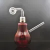 1 pz unico inebriante bruciatore a olio in vetro bong lampada lampadina stile narghilè tubi dell'acqua soffione doccia perc spesso piccolo mini impianti di cera con vaso per olio downstem