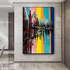 Abstract Oil Prints On Canvas Building Posters Canvas Painting Wall Art For Living Room Modern Home Decor Landscape Pictures257z