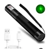 Pointeur laser en gros haute puissance vert 5Mw 532Nm USB rechargeable faisceau visible lumière militaire brûlant lasers rouges stylo chat jouet laser Dhwn1