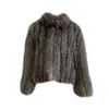 NY 2023 FINNIH ATURN/WINTER SILVER FOX FUR GRASS ELEGANCE Celebrity Short Coat Women's Winter 1734