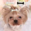 Ropa para perros Diseño de hueso Horquilla Moda Clips para el cabello creativos Encanto para mascotas Barrettes encantadores Herramientas de peinado Accesorios