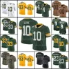 Camisa de futebol do amor Josh Jacobs Jayden Reed Watson Jaire Alexander AJ Dillon David Bakhtiari Quay Walker Luke Musgrave Tucker Kraft Lukas Van Ness Rashan Gary