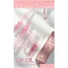 Baume à lèvres Newts Huile de rose hydratante Gloss non collant aromatisé pour les lèvres sèches Hydratant et nourrissant Drop Livraison Santé Beauté Makeu Otgnp