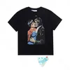 Maglietta estiva di lusso Donna Uomo Abbigliamento firmato T-shirt larghe Tops Uomo Casual Street Graffiti Camicie Classic Arrow Maglietta manica corta Offs Magliette bianche Oa7 Oa79