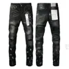 Biker à moto millées de concepteur pour hommes en jean pourpre pour hommes Rinsing Making Hip Hop Womens Street Fashion Black Pants 253