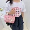 Koreansk stil Pearl Kids Handväska Bow Princess Shoulder Bag Accessories Parent-Child Bag 240305