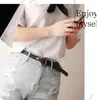 Belts Fashion Ladies Triangle Buckle Belt Female PU Leather Waistbelt Waist Accessories For Leisure Dress Jeans Adjustable