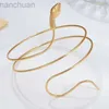 Bangle 1PCS Punk Coiled Snake Spiral Upper Arm Cuff Armlet Armband Bangle Women Jewelry Egypt Swirl Snake Arm Cuff Armlet ldd240312