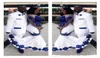 Nuovi abiti da ballo africano bianco satinato in pizzo blu reale aso ebi maniche per illusione lunghe abiti da sera formali per il concorso celebrità6467588
