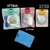 15*18cm 12*17cm plastic empty packaging bag for phone accessories display retail package bag for iphone cable charger 2 in 1 set opp clear bags